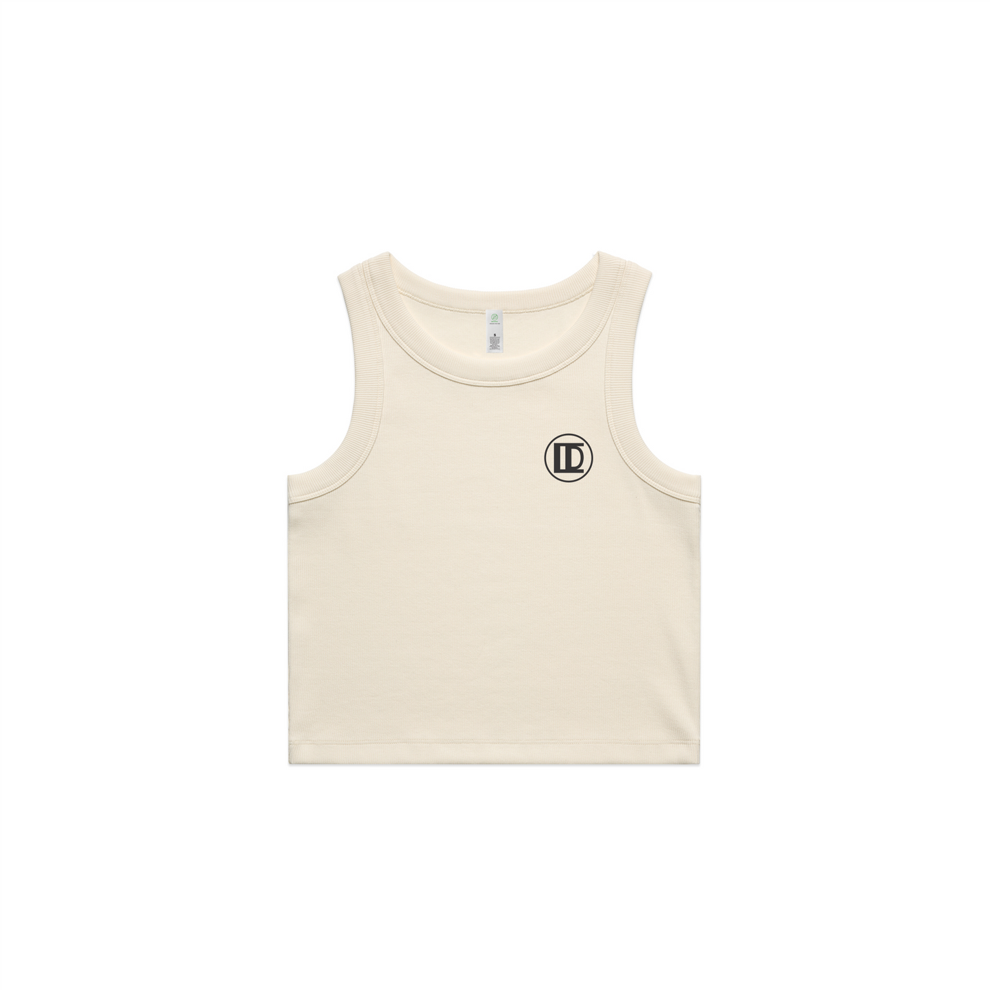 Women's Organic Rib Crop Tank