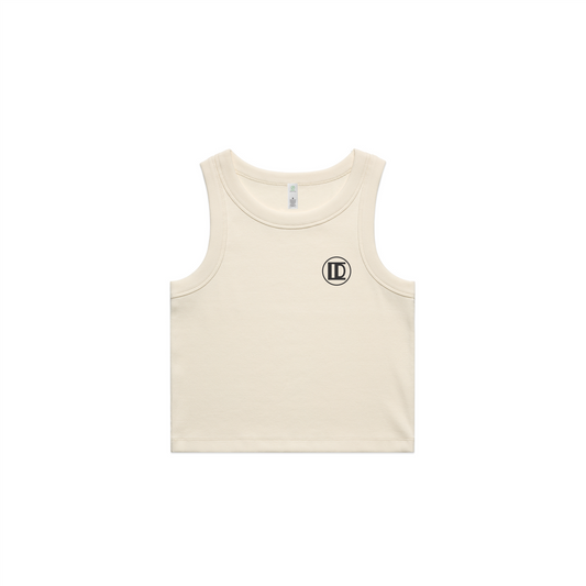 Women's Organic Rib Crop Tank