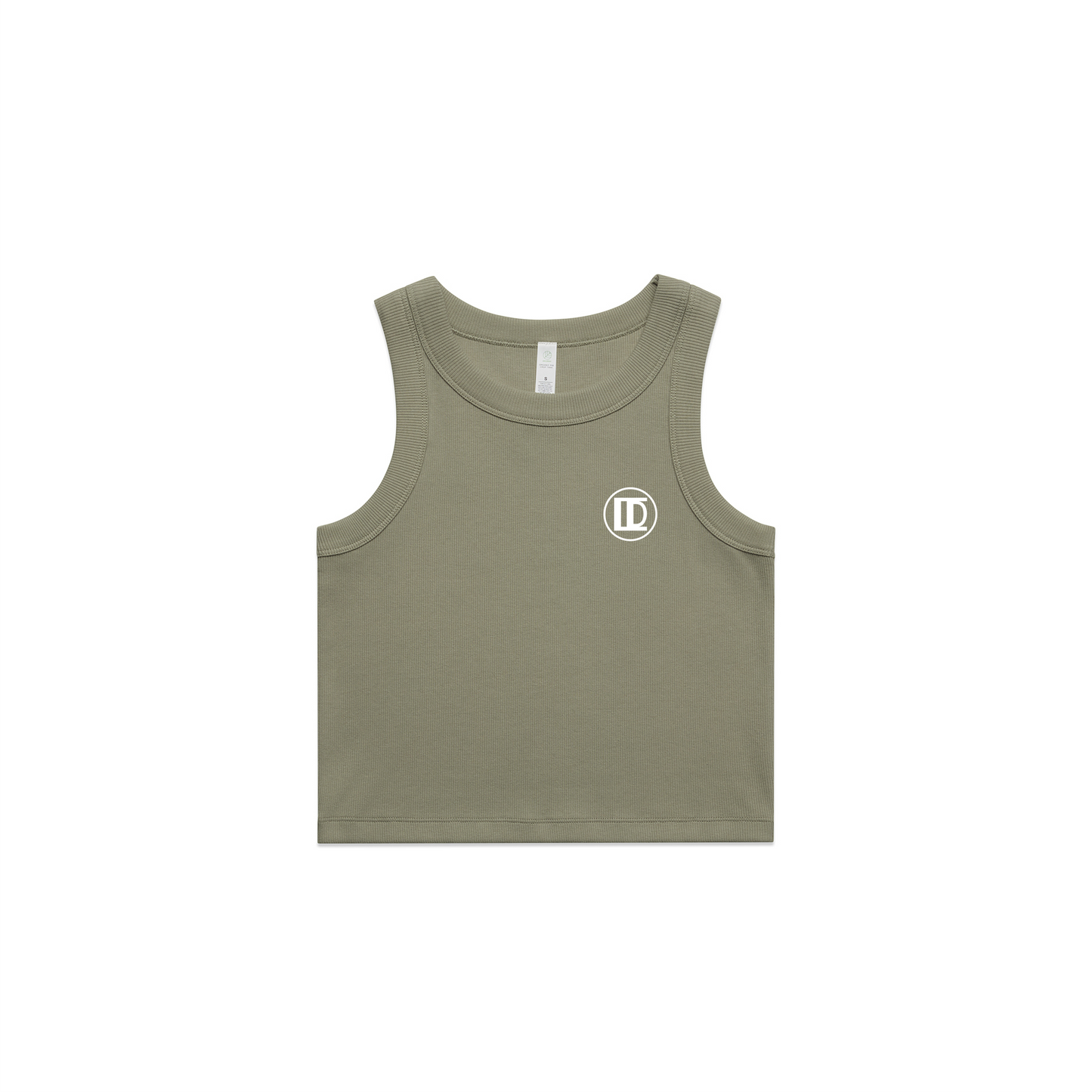 Women's Organic Rib Crop Tank