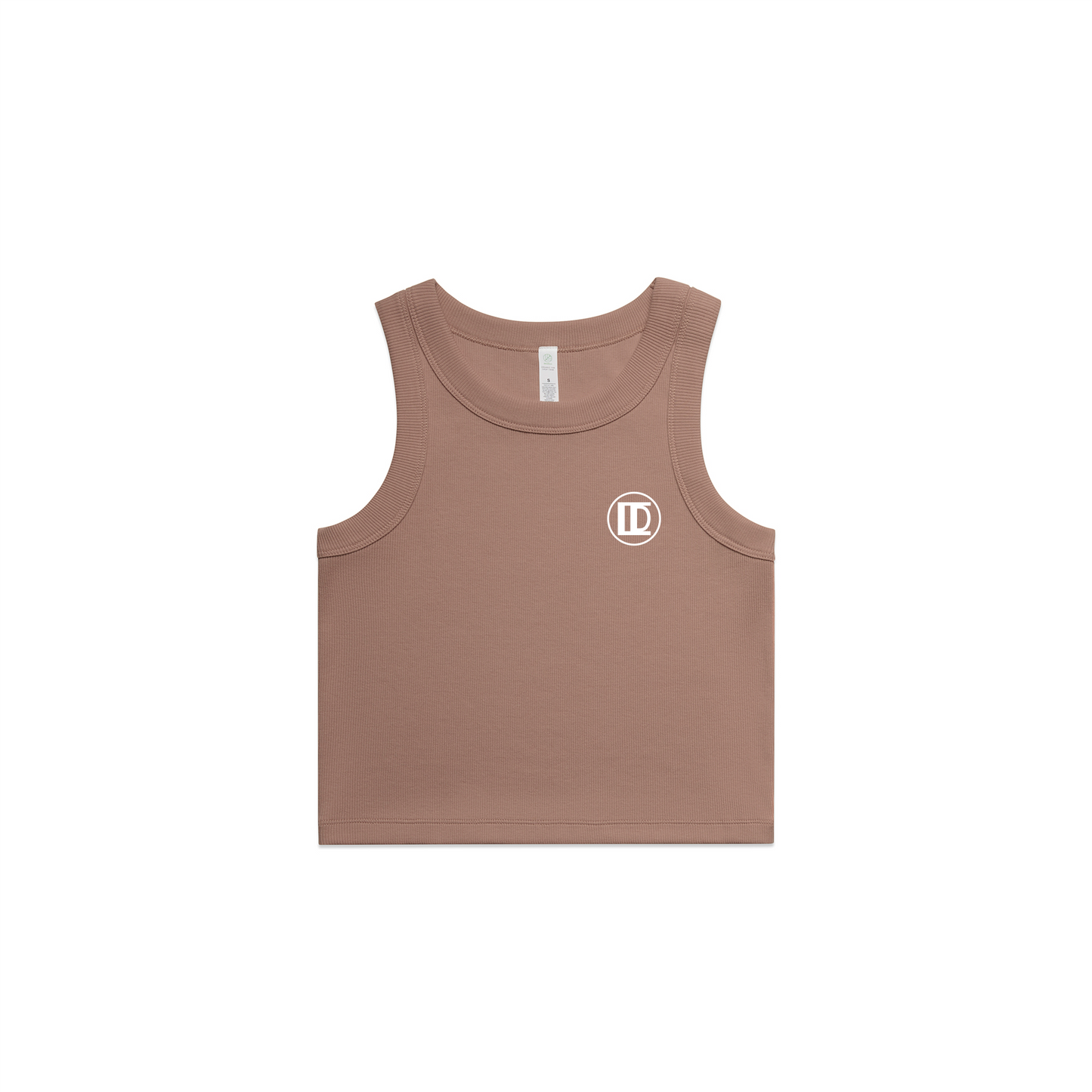 Women's Organic Rib Crop Tank