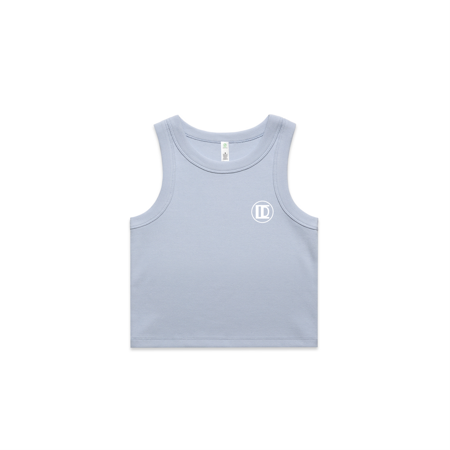 Women's Organic Rib Crop Tank